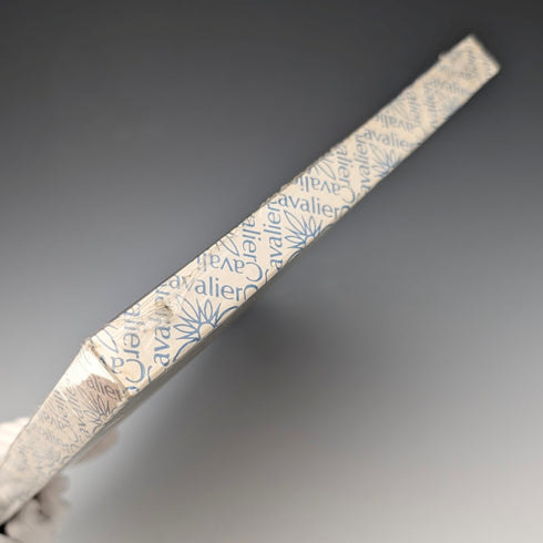 Vintage British silver-plated round tray, 21cm diameter, Cavalier, unopened