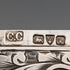 1901 British Antique Relief Sterling Silver Card Case, 70g, Colen Hewer, Cheshire