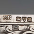 1901 British Antique Relief Sterling Silver Card Case, 70g, Colen Hewer, Cheshire