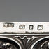 1898 British Antique Relief Sterling Silver Card Case, 69g, by Matthew John Jessop