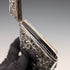 1898 British Antique Relief Sterling Silver Card Case, 69g, by Matthew John Jessop