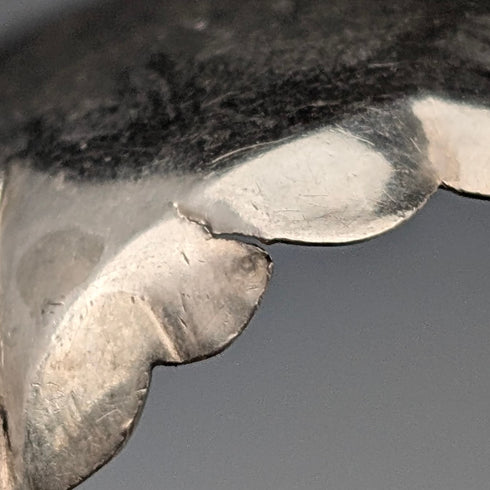 1824 年英國古董純銀茶葉罐勺,6.5 克,約翰貝特里奇