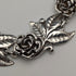Vintage Sterling Silver Rose Flower Chain Necklace, 43cm, 65g