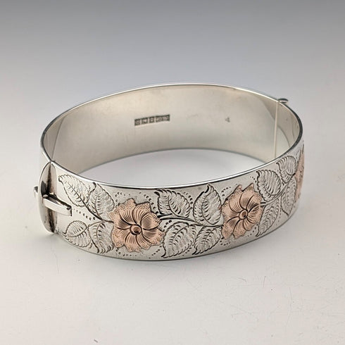 1965 British Vintage Sterling Silver Bracelet 56g E Liley & Co