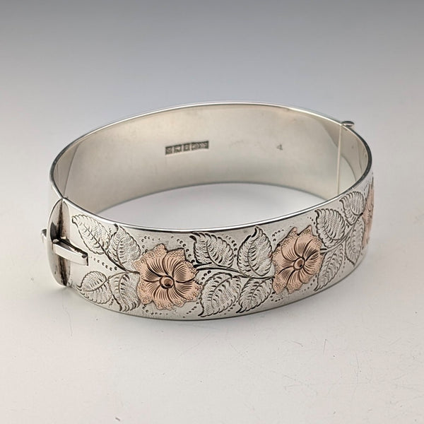 1965 British Vintage Sterling Silver Bracelet 56g E Liley & Co