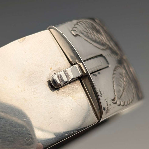 1965 English Vintage Sterling Silver Bangle 56g E Liley&Co