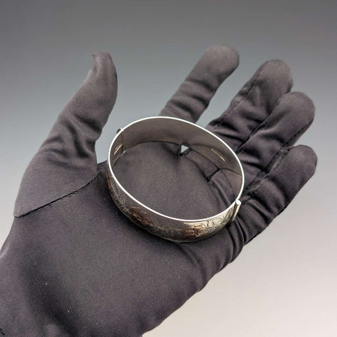 1965 English Vintage Sterling Silver Bangle 56g E Liley&Co