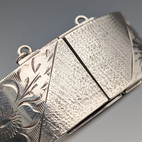 1973 British Vintage Sterling Silver Bracelet 46g Monomil Ltd