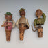 German Vintage Movable Figurine Wooden Bottle Stopper 3 Types ①