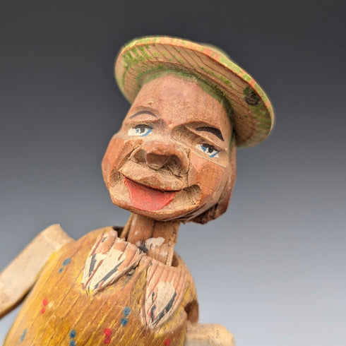 German Vintage Movable Figurine Wooden Bottle Stopper 3 Types ①