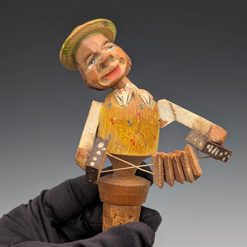German Vintage Movable Figurine Wooden Bottle Stopper 3 Types ①