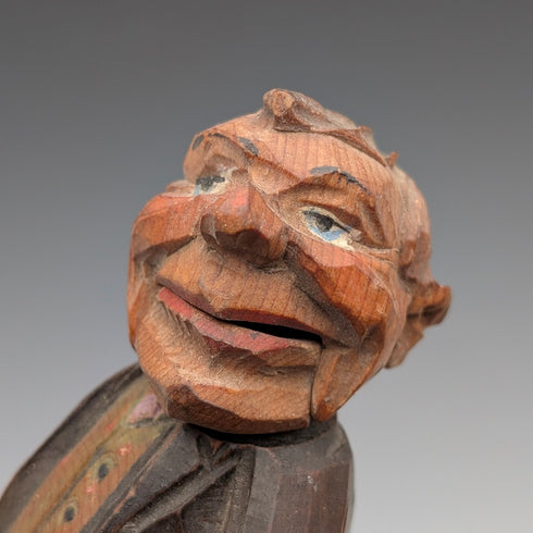 ドイツ ヴィンテージ 可動人形型 木製ボトルストッパー 3種②