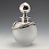 Early 20th Century Silver Overlay & Avalon Decorated Frosted Glass Perfume Bottle, DOMAR
