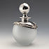 Early 20th Century Silver Overlay & Avalon Decorated Frosted Glass Perfume Bottle, DOMAR