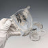 Vintage US Silver Overlay Sugar Bowl & Cream Jug, Silver City Glass Co.