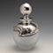 Early 20th Century Silver Overlay & Avalon Decorated Frosted Glass Perfume Bottle, DOMAR