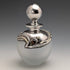 Early 20th Century Silver Overlay & Avalon Decorated Frosted Glass Perfume Bottle, DOMAR