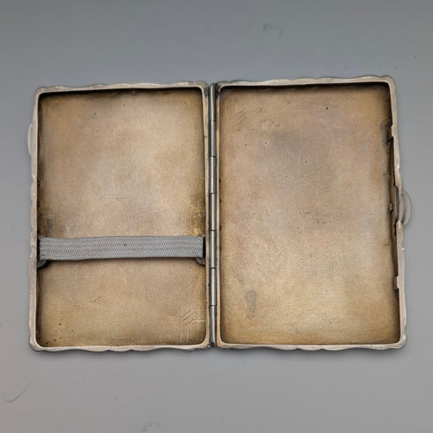 1898年 英国アンティーク 純銀製 シガレットケース 69g William Neale