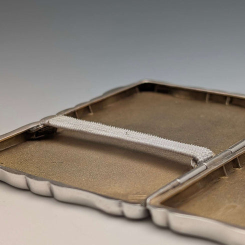 1898 British Antique Sterling Silver Cigarette Case, 69g, William Neale
