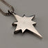 ヴィンテージ 純銀製スター型ペンダント 純銀ネックレス付き 計8g