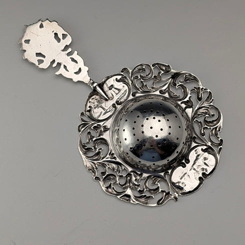 1920年 オランダアンティーク シルバー製ティーストレーナー 31g Hendrick Hoojikass