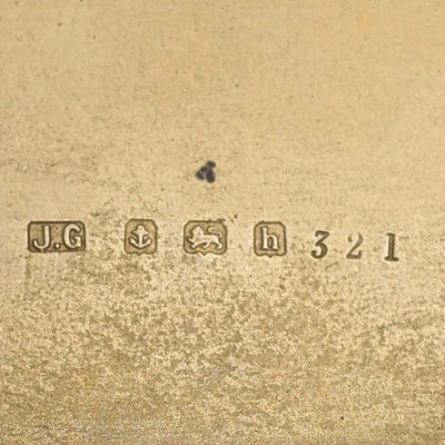 1907年 英国アンティーク 純銀製 シガーケース 細密浮彫装飾 163g Joseph Gloster