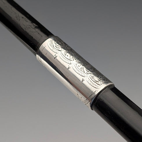 1912年 英国アンティーク 純銀装飾 バトン 52cm Ebenezer Neewman