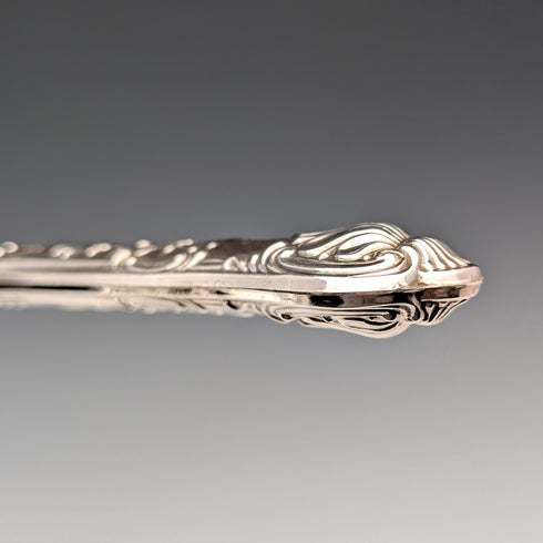 1972 British Vintage Cake Slicer with Sterling Silver Handle, Boxed, Harrison Brothers