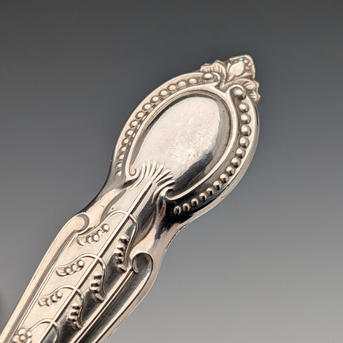 1933年 英国ヴィンテージ 純銀ハンドル フィッシュカトラリー6ペア C H Beatson