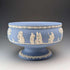 Vintage British Wedgwood Jasperware Large Footed Bowl, Pale Blue