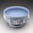 Vintage British Wedgwood Jasperware Large Footed Bowl, Pale Blue