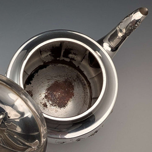 Antique English Silverplate Teapot, Elkington, circa 1915