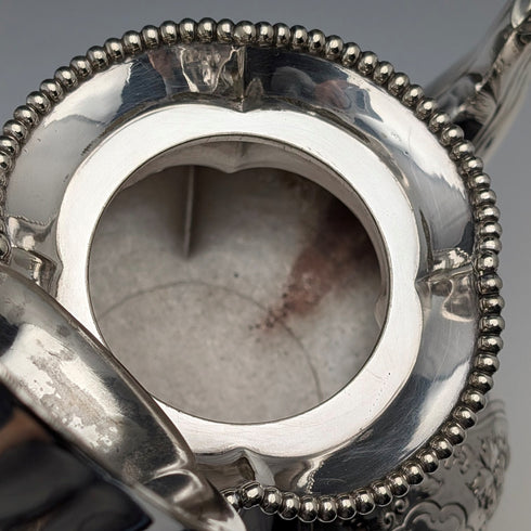 1863年 英国アンティーク シルバープレート製 ティーセット 3点セット Thomas Bradbury