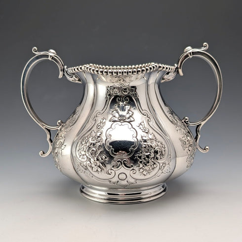 1863年 英國古董 鍍銀 茶具 3件組 Thomas Bradbury