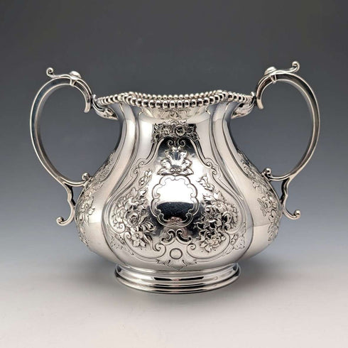 1863年 英国アンティーク シルバープレート製 ティーセット 3点セット Thomas Bradbury