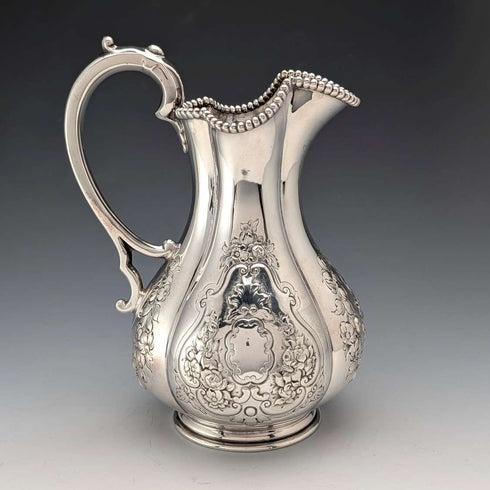 1863年 英国アンティーク シルバープレート製 ティーセット 3点セット Thomas Bradbury