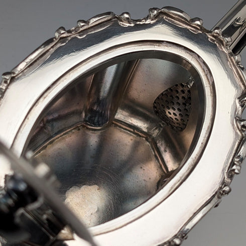 Early 20th Century British Antique Silverplate Bachelor Tea Set, 3-Piece Set, JAMES DIXON & SON