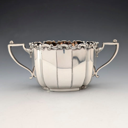 Early 20th Century British Antique Silverplate Bachelor Tea Set, 3-Piece Set, JAMES DIXON & SON