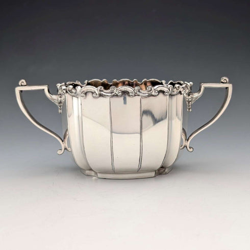 Early 20th Century British Antique Silverplate Bachelor Tea Set, 3-Piece Set, JAMES DIXON & SON