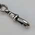 1894 British Antique Sterling Silver Albert Chain, 60g, with Sterling Silver Medal Fob