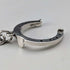 1900 Antique British Sterling Silver Albert Chain, 36g, with Sterling Silver Horseshoe FOB.