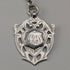 1912 Antique British Sterling Silver Albert Chain, 32g, with Sterling Silver Medal Fob