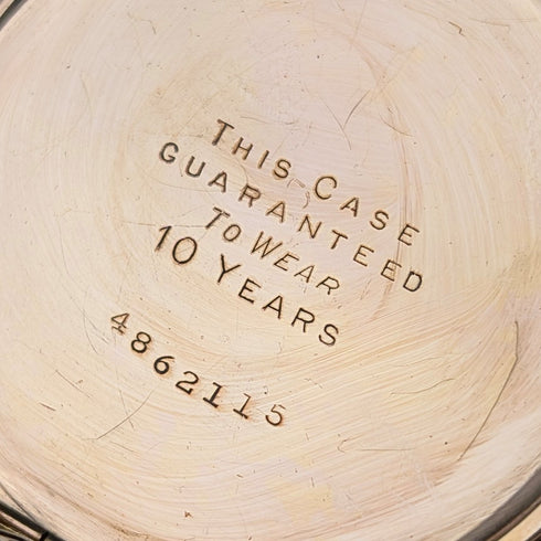 1917年頃 米国アンティーク ウォルサム 懐中時計 金張りハーフハンター 整備済