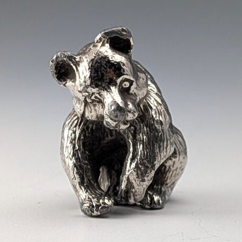 ヴィンテージ 835シルバー製 クマ ミニチュア フィギュリン 49g