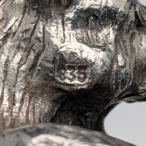 ヴィンテージ 835シルバー製 クマ ミニチュア フィギュリン 49g