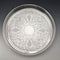 Vintage Silverplate Round Small Gallery Tray, 30cm Diameter, Primrose EP Brass