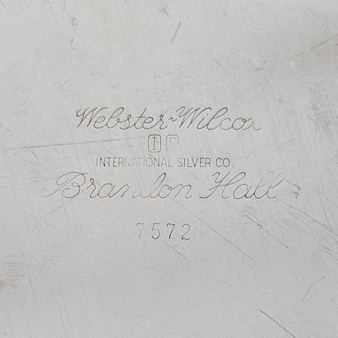 Large Round Tray, 36cm Diameter, Made of British Vintage Silver Plate, International Silver.