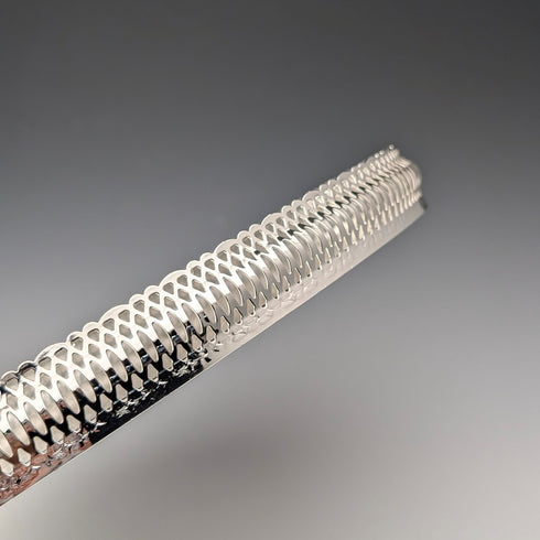 Antique British Silverplate Oval Large Gallery Tray, 39cm Wide, Queen Anne Period, Unused.