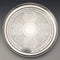 1890s Antique British Sterling Silver Footed Salver/Card Tray, 26cm Diameter, 517g, Elkington
