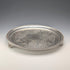 1890s Antique British Sterling Silver Footed Salver/Card Tray, 26cm Diameter, 517g, Elkington